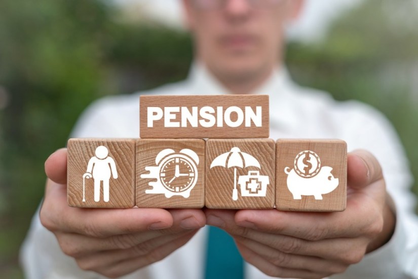 Concept of retirement planning. Pension savings and elderly fina